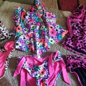 Girls size 14 Justice bathing suits